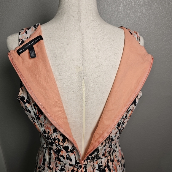 WHBM A-Line Summer Lined Floral Cotton Tank Dress Size 12 - Picture 7 of 11